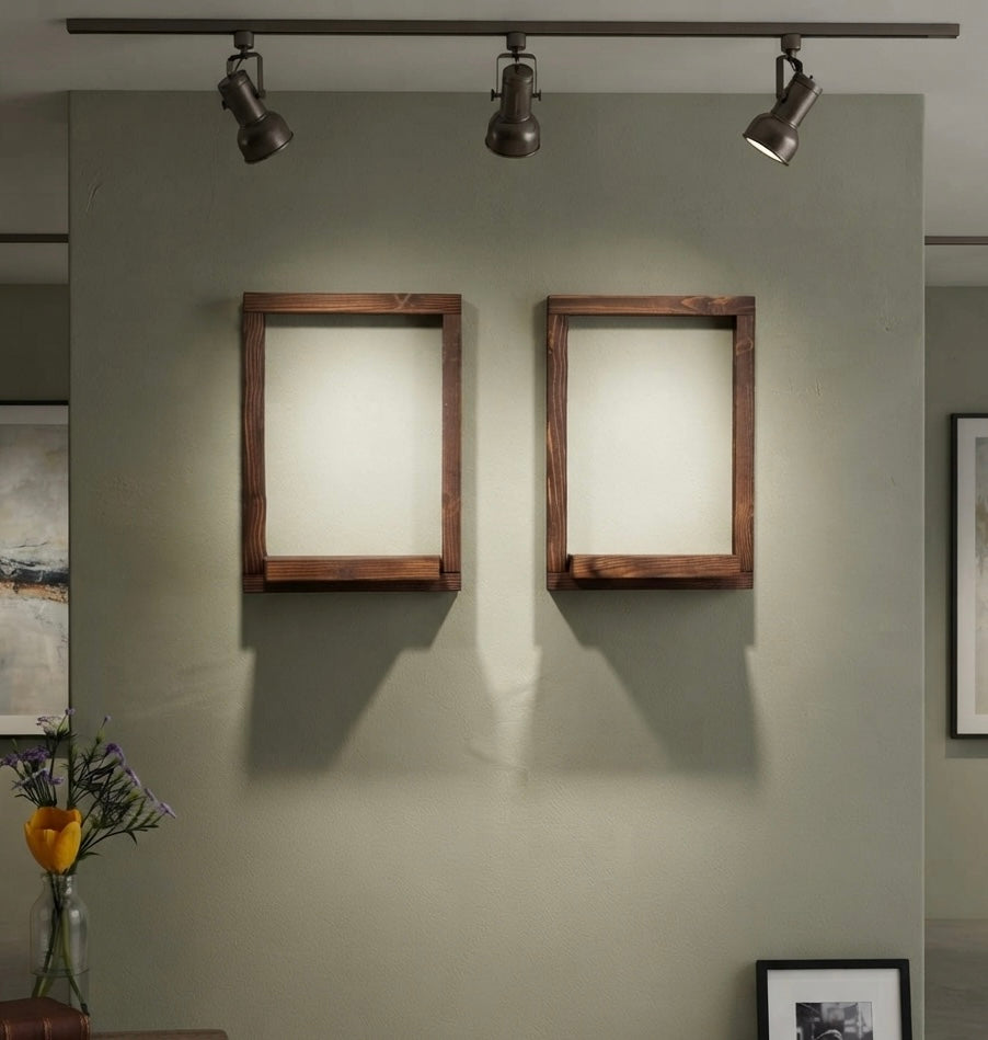 Zenith Floating Wall-Mount Frame Shelves (Set of 2)