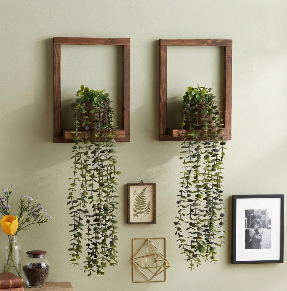 Zenith Floating Wall-Mount Frame Shelves (Set of 2)