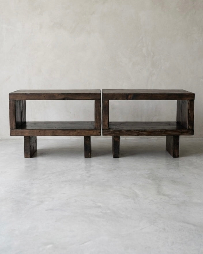 ZENITH Modern Low-Profile Solid Wood TV Stand - Modular Media Console